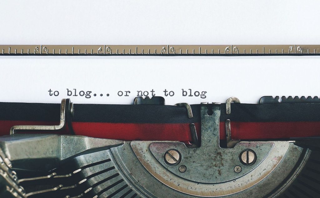 to blog...or not to blog on the paper of a typewriter
