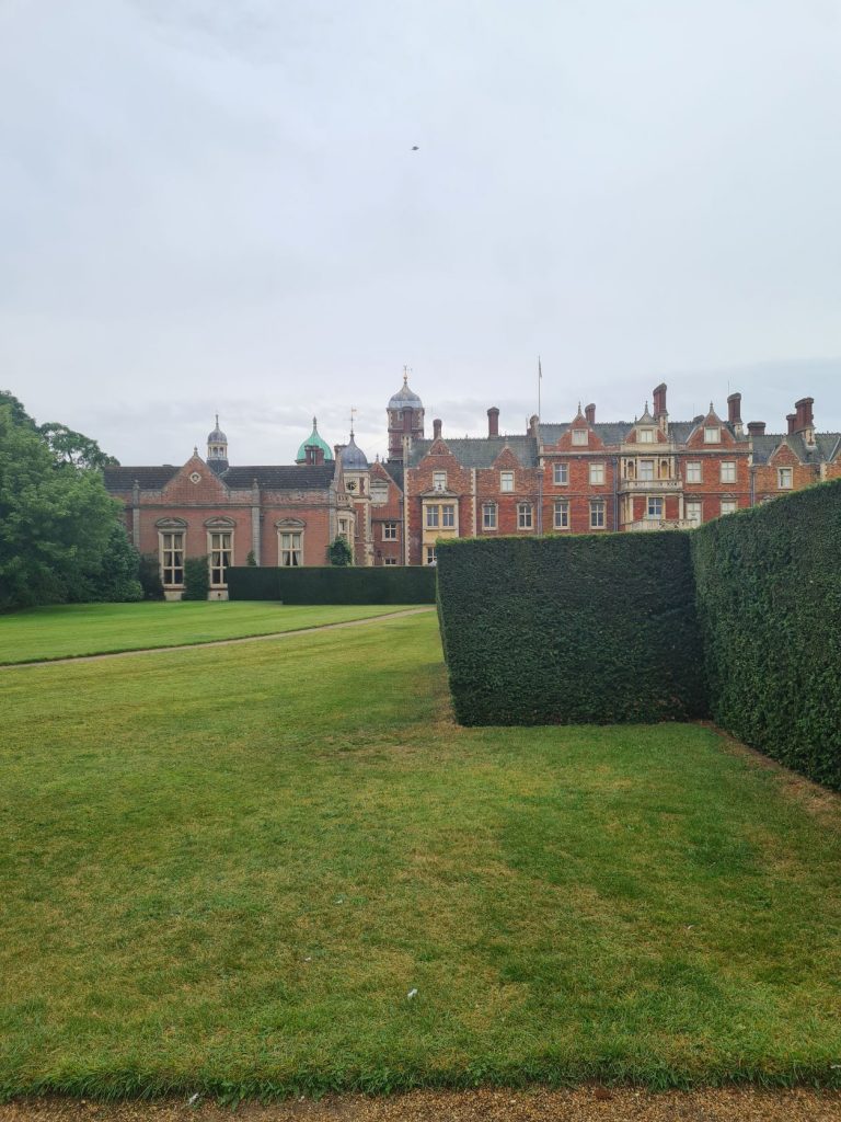 View of Sandringham House from the gardens