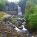 Large, single drop waterfall at Ingleton Waterfall Trail